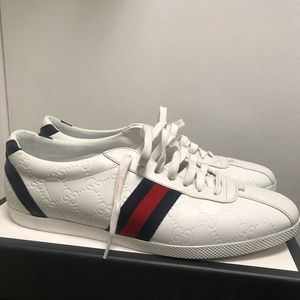 Guccissima leather lace up sneakers